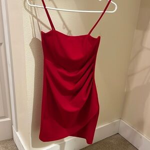 Mini red homecoming dress